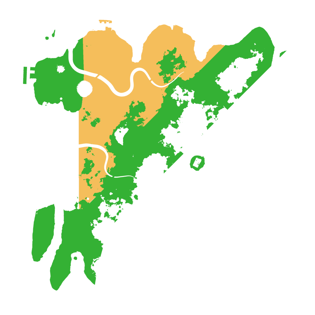 Biome Rust Map: Procedural Map, Size: 3700, Seed: 1861567747