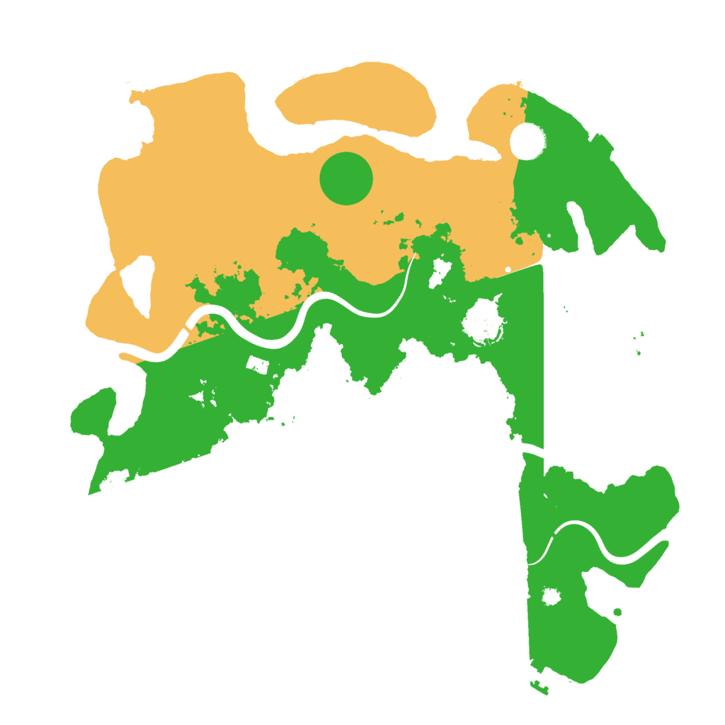Biome Rust Map: Procedural Map, Size: 3600, Seed: 60001