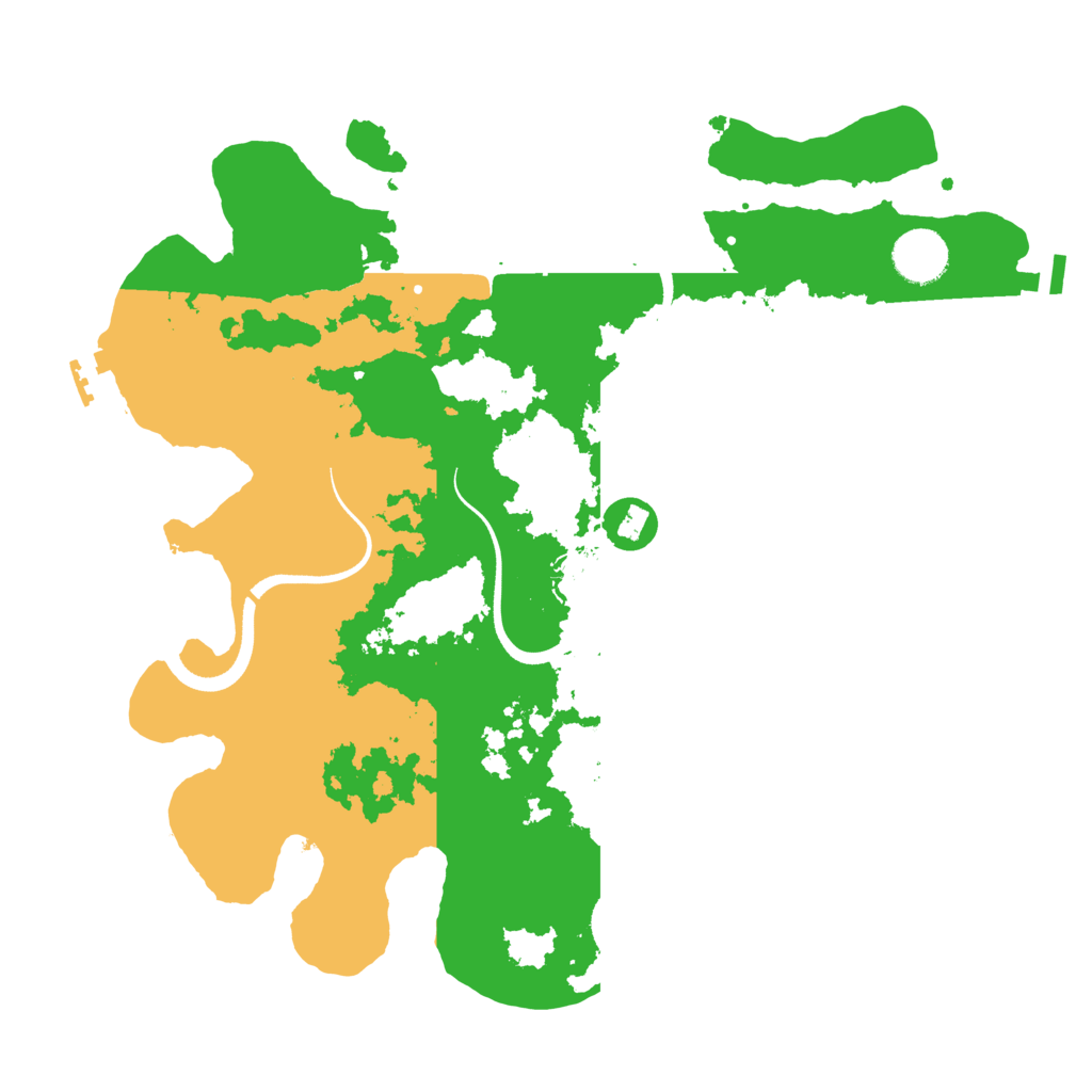Biome Rust Map: Procedural Map, Size: 3500, Seed: 252080