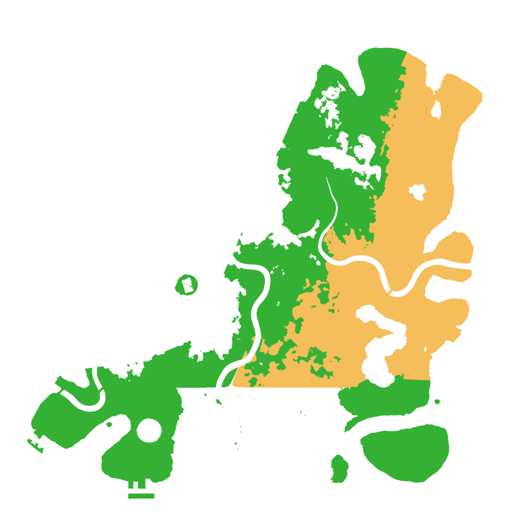 Biome Rust Map: Procedural Map, Size: 4000, Seed: 608345