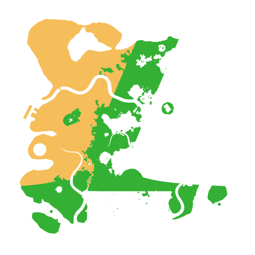 Biome Rust Map: Procedural Map, Size: 3500, Seed: 702684
