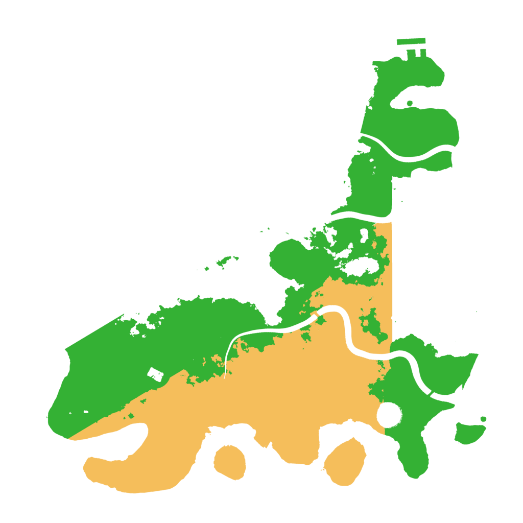 Biome Rust Map: Procedural Map, Size: 3700, Seed: 1753992672