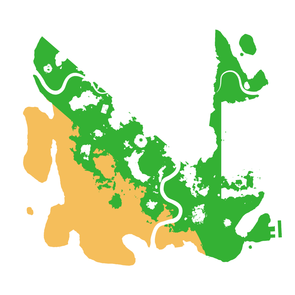 Biome Rust Map: Procedural Map, Size: 3500, Seed: 751613