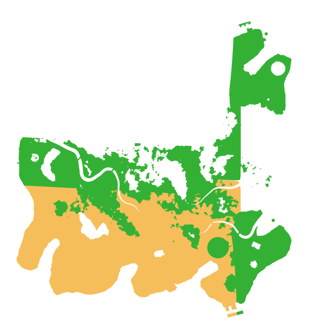 Biome Rust Map: Procedural Map, Size: 4000, Seed: 627599