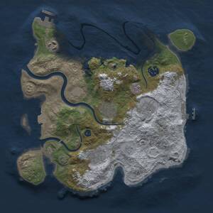 Thumbnail Rust Map: Procedural Map, Size: 3000, Seed: 1247533680, 12 Monuments