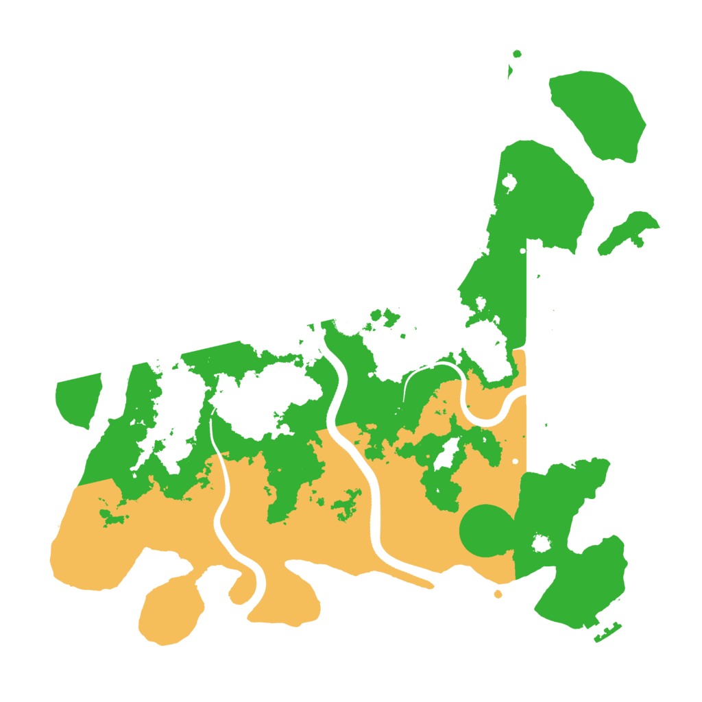 Biome Rust Map: Procedural Map, Size: 3500, Seed: 596946