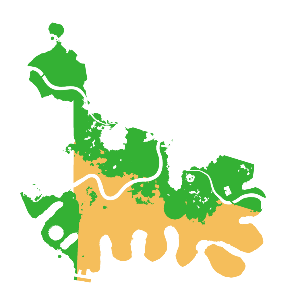 Biome Rust Map: Procedural Map, Size: 3500, Seed: 106915