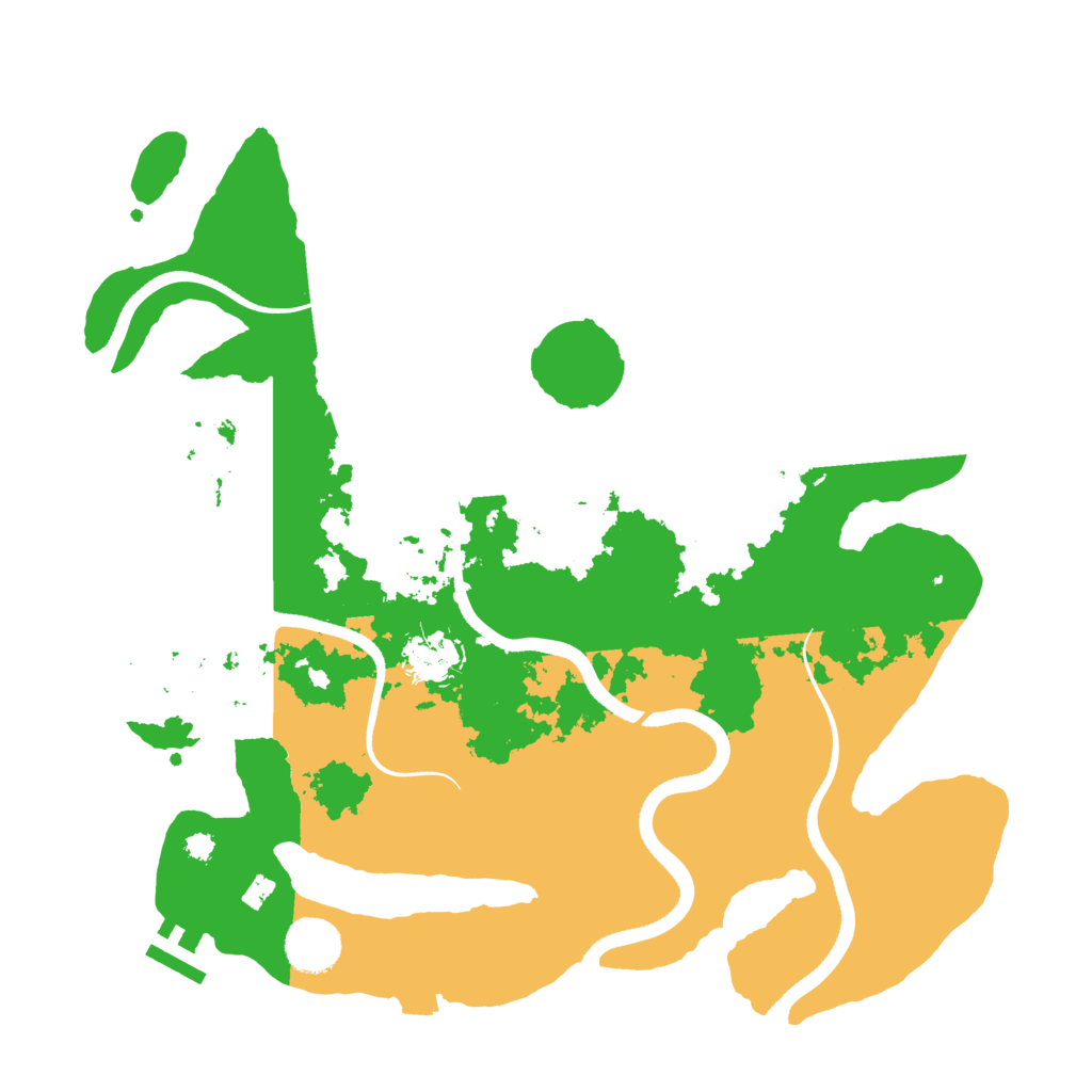 Biome Rust Map: Procedural Map, Size: 3500, Seed: 233023