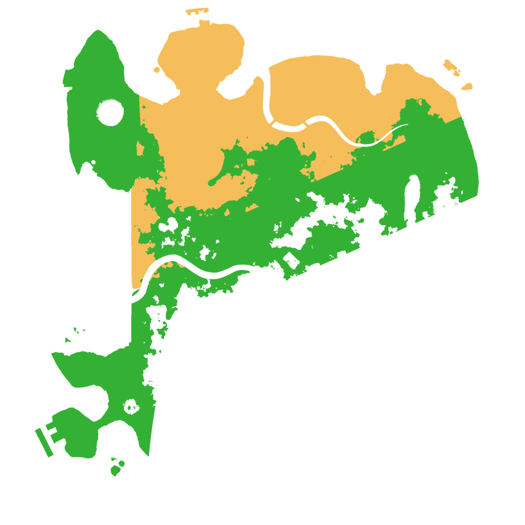 Biome Rust Map: Procedural Map, Size: 3500, Seed: 539196134
