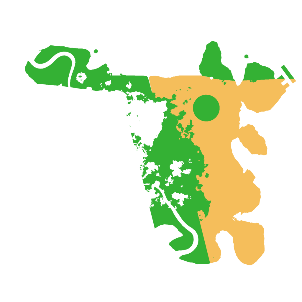 Biome Rust Map: Procedural Map, Size: 3000, Seed: 14965