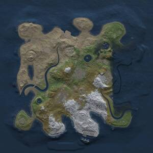 Thumbnail Rust Map: Procedural Map, Size: 3061, Seed: 985106914, 13 Monuments