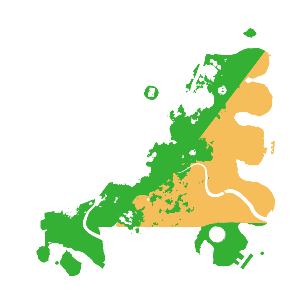 Biome Rust Map: Procedural Map, Size: 3500, Seed: 368735