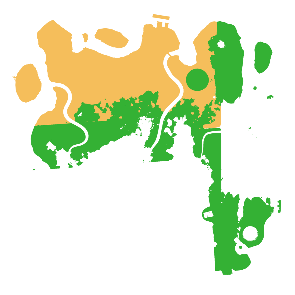 Biome Rust Map: Procedural Map, Size: 3500, Seed: 866255391