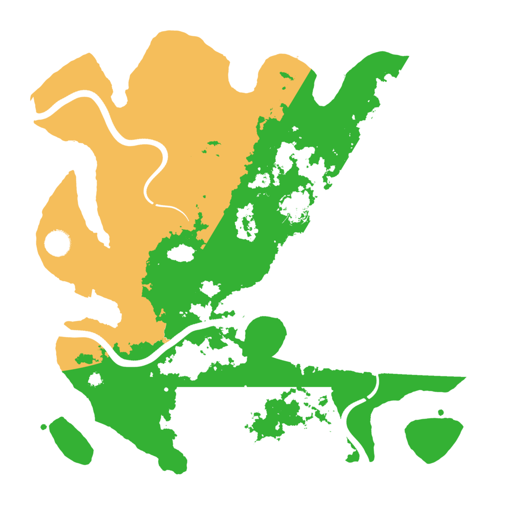 Biome Rust Map: Procedural Map, Size: 3500, Seed: 36787