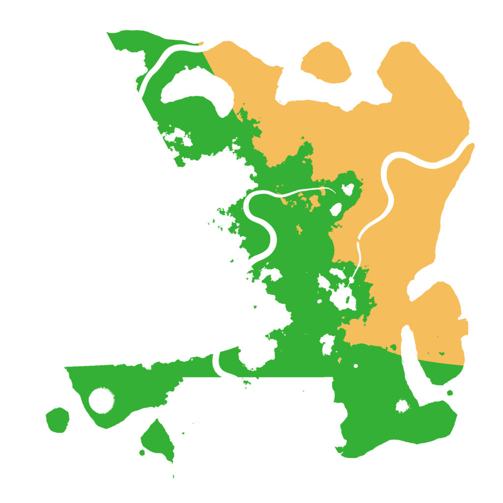 Biome Rust Map: Procedural Map, Size: 3500, Seed: 1575400146