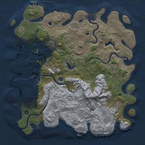 Thumbnail Rust Map: Procedural Map, Size: 5000, Seed: 1725473914, 16 Monuments