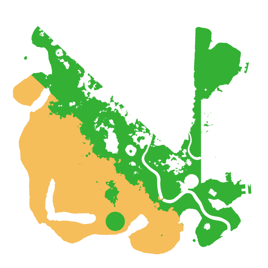 Biome Rust Map: Procedural Map, Size: 3700, Seed: 602295377