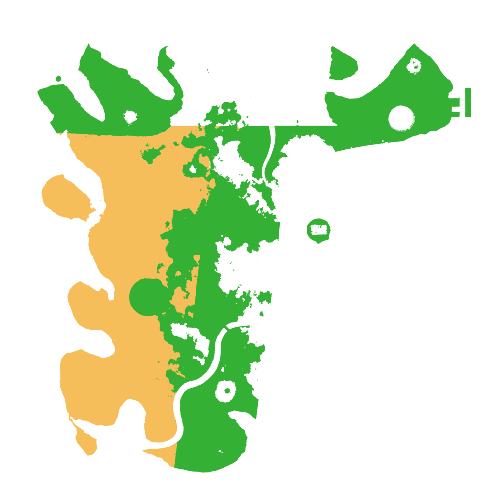 Biome Rust Map: Procedural Map, Size: 3500, Seed: 6566685