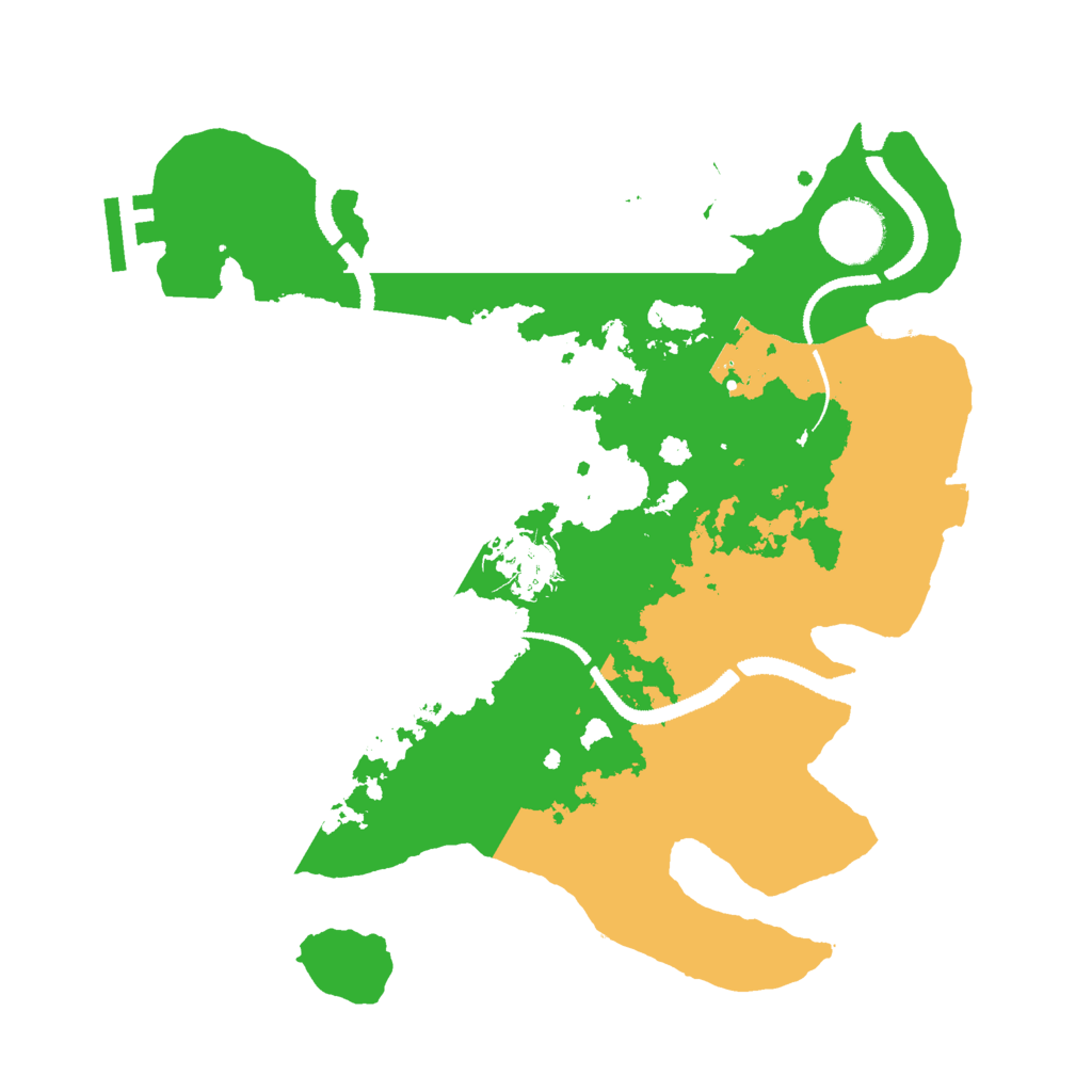 Biome Rust Map: Procedural Map, Size: 3000, Seed: 935067703
