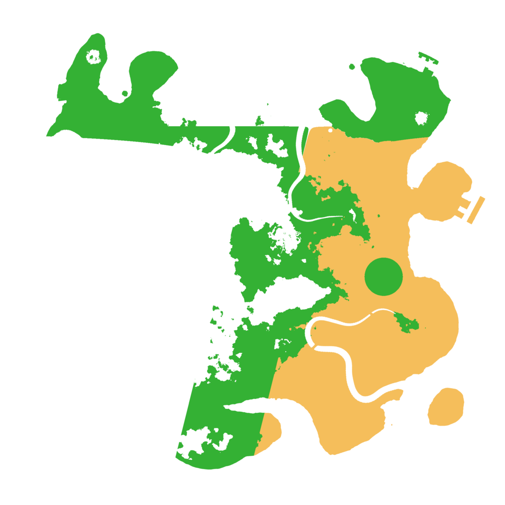 Biome Rust Map: Procedural Map, Size: 3500, Seed: 716378