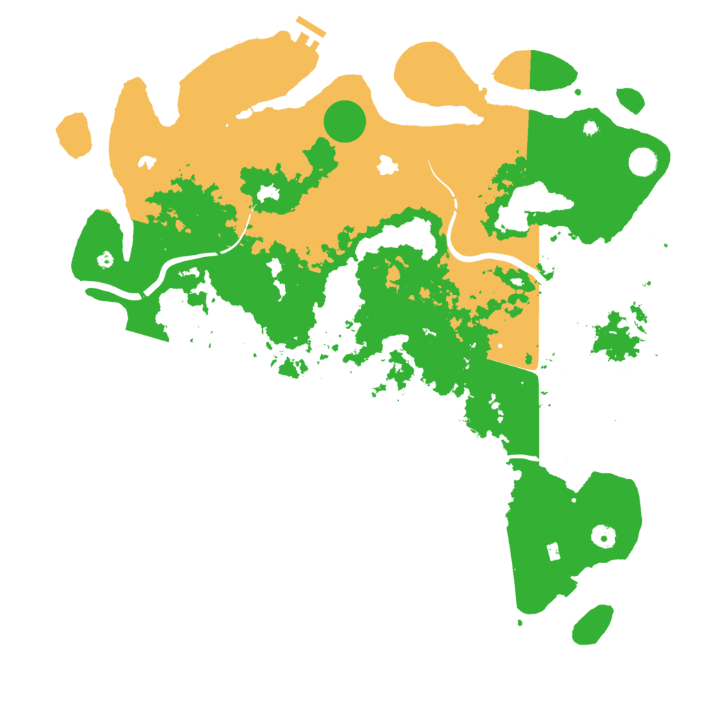 Biome Rust Map: Procedural Map, Size: 4500, Seed: 69785720