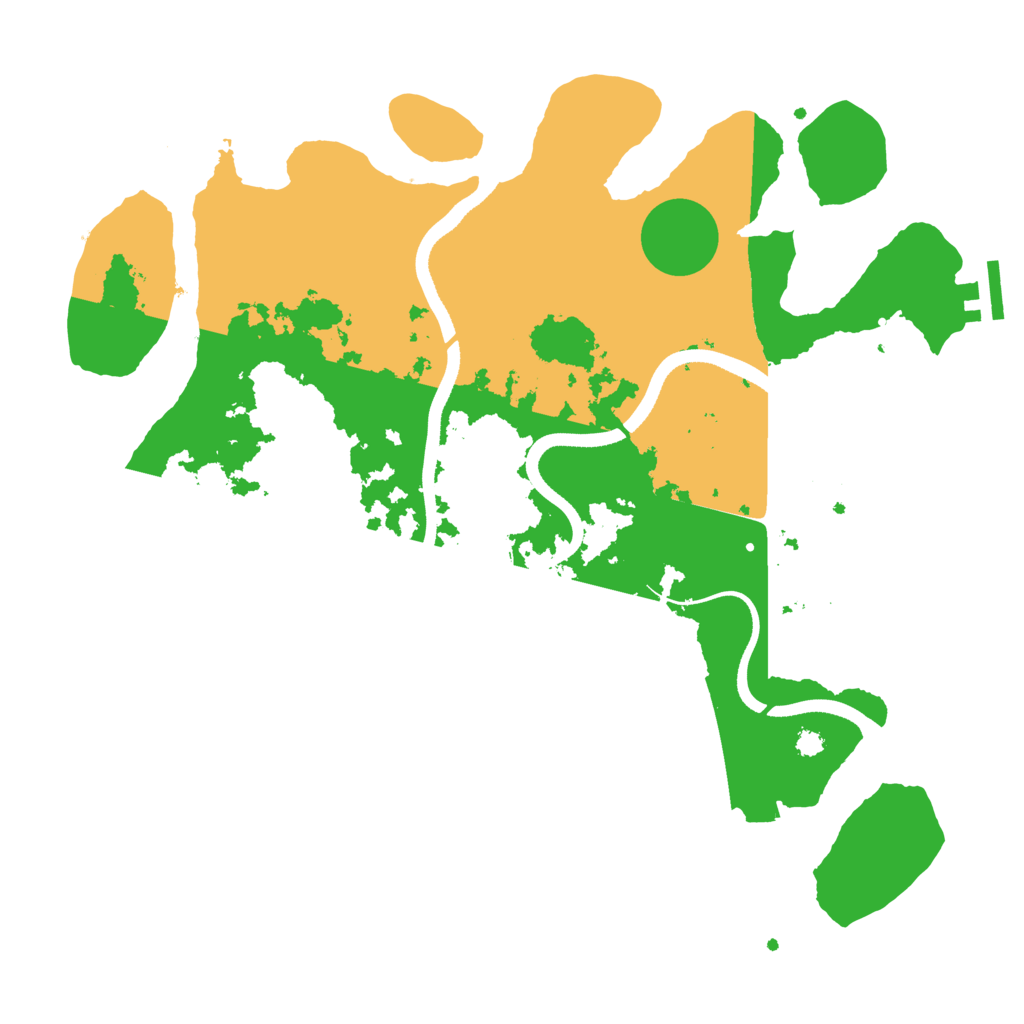 Biome Rust Map: Procedural Map, Size: 3500, Seed: 490568