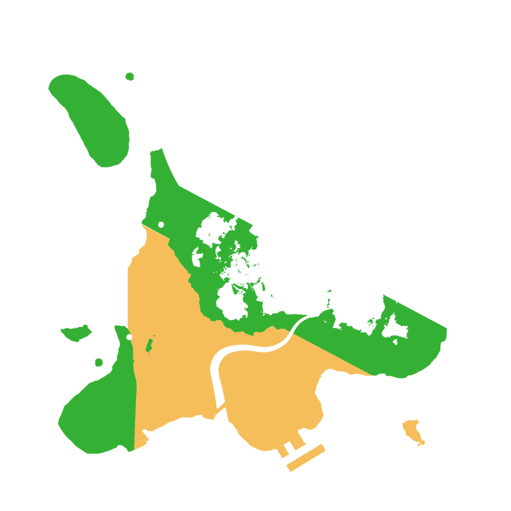 Biome Rust Map: Procedural Map, Size: 2500, Seed: 139085900