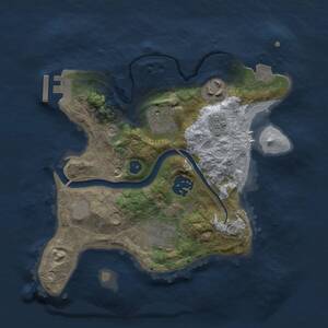 Thumbnail Rust Map: Procedural Map, Size: 2500, Seed: 78392814, 8 Monuments