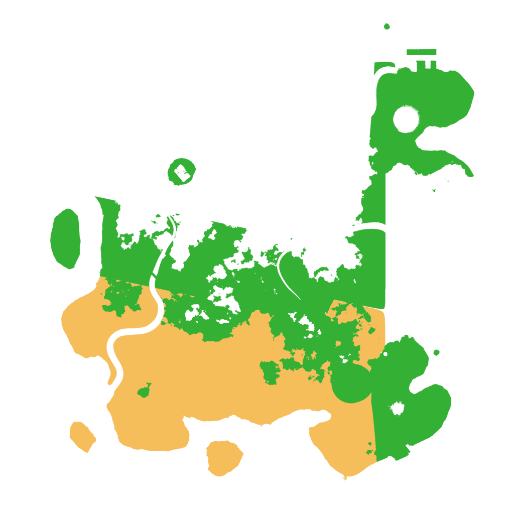 Biome Rust Map: Procedural Map, Size: 3500, Seed: 410521