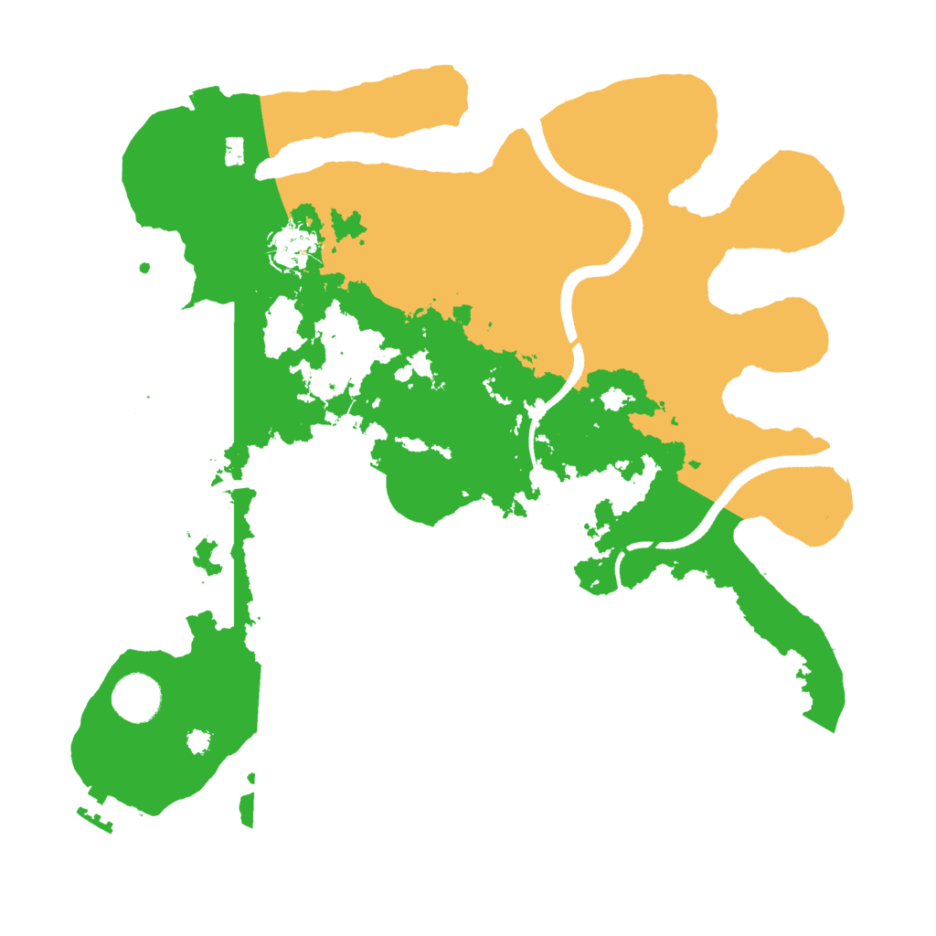 Biome Rust Map: Procedural Map, Size: 3500, Seed: 134413188