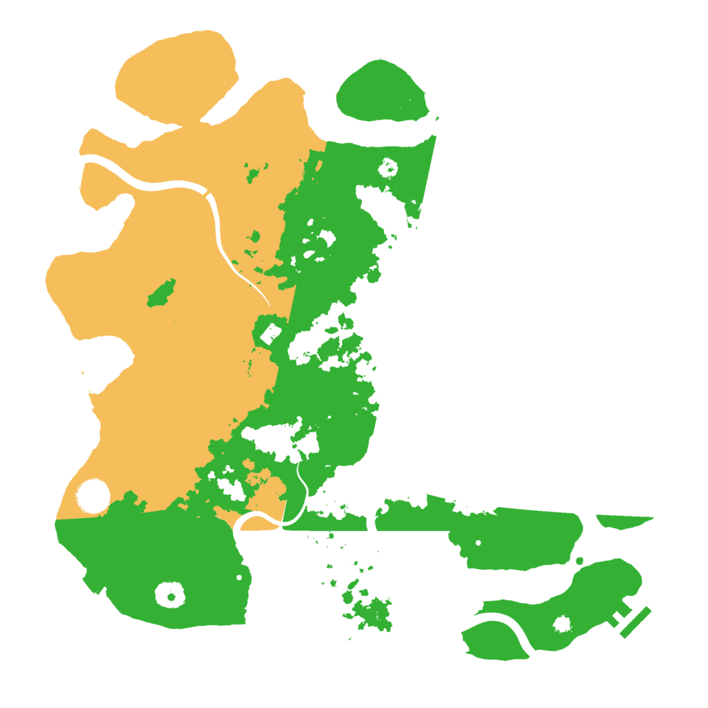 Biome Rust Map: Procedural Map, Size: 3700, Seed: 1802207606