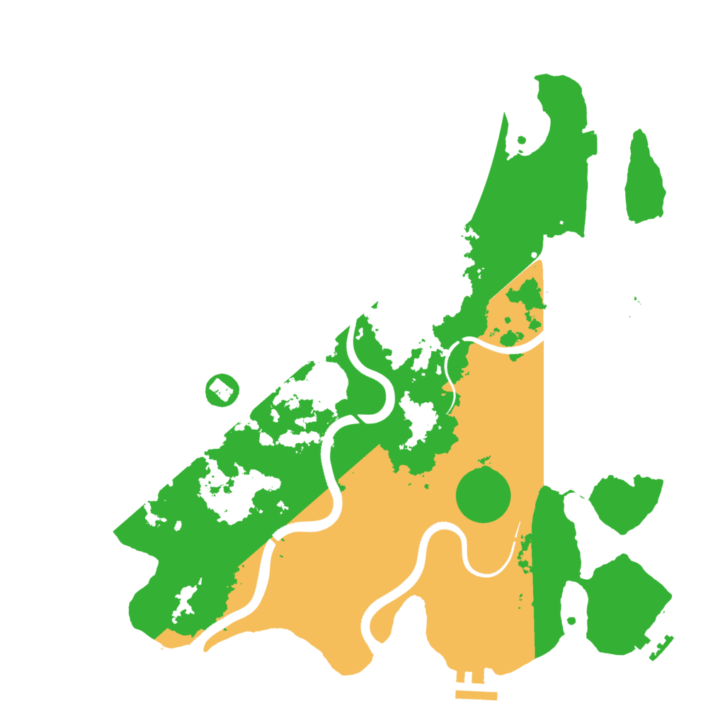 Biome Rust Map: Procedural Map, Size: 3500, Seed: 484292