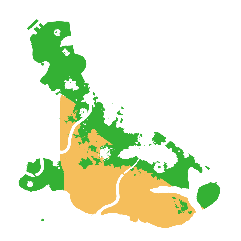 Biome Rust Map: Procedural Map, Size: 3500, Seed: 133742