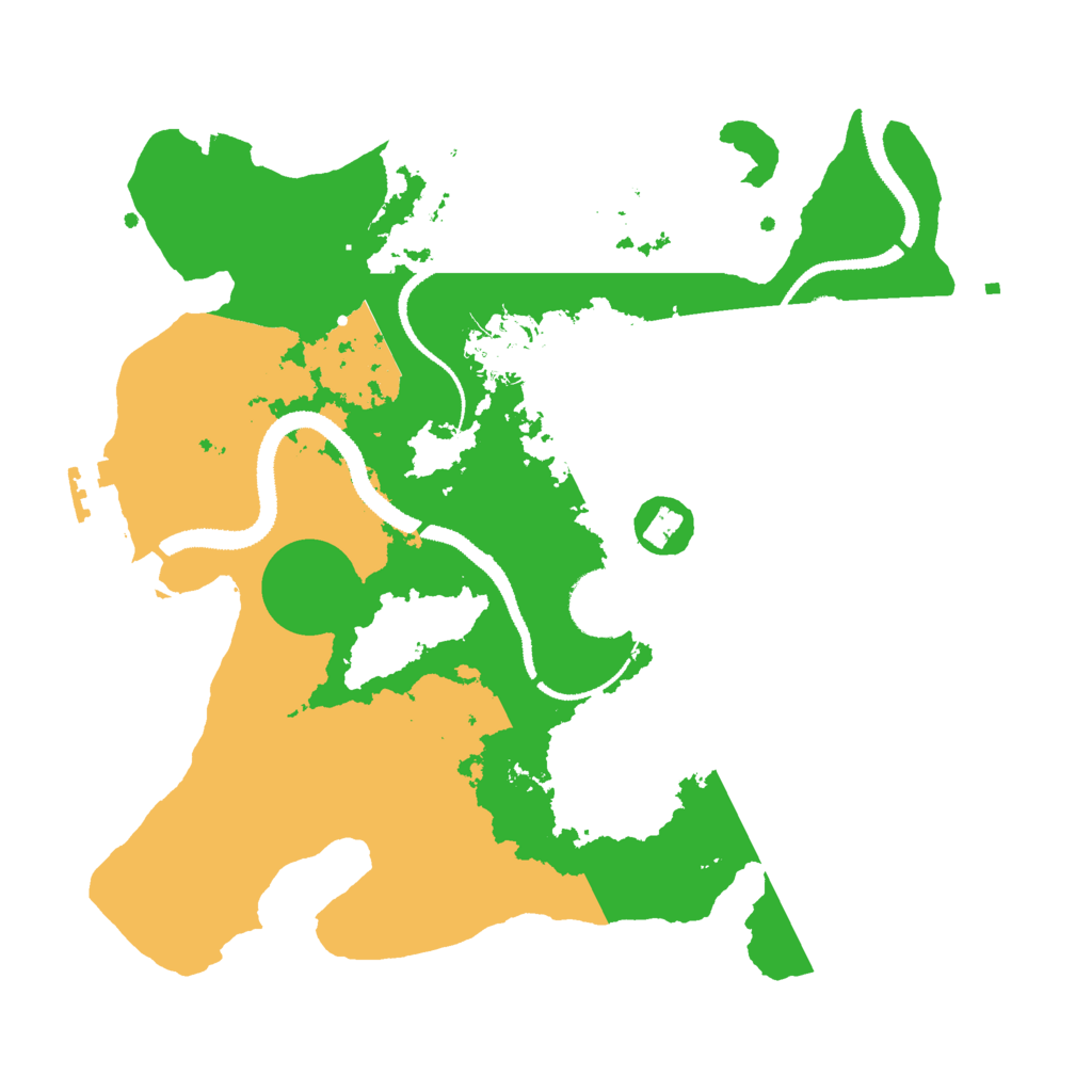 Biome Rust Map: Procedural Map, Size: 3000, Seed: 839098093