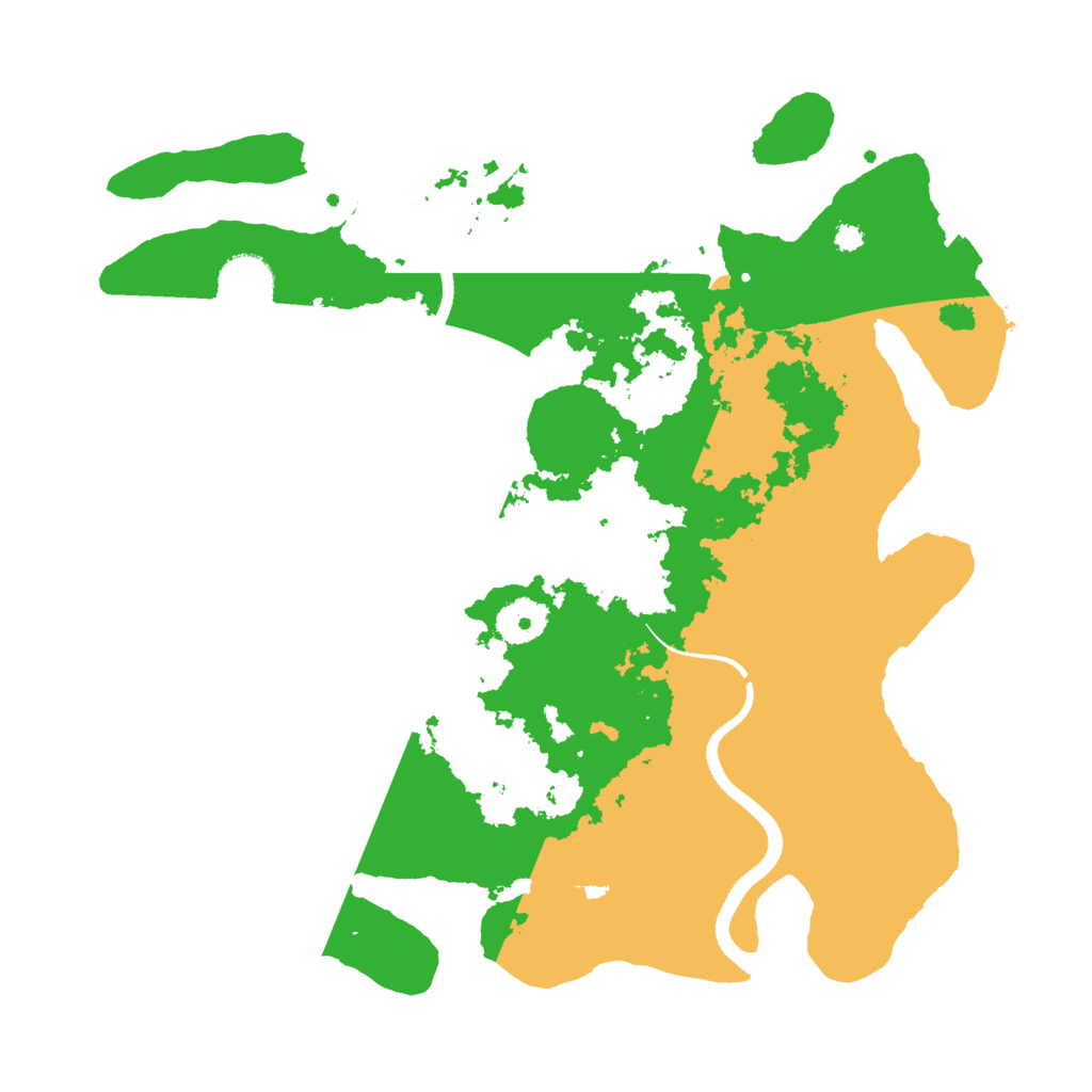 Biome Rust Map: Procedural Map, Size: 3500, Seed: 1025640786