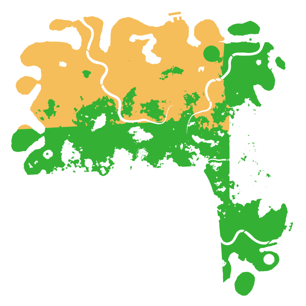 Biome Rust Map: Procedural Map, Size: 5000, Seed: 1789739352