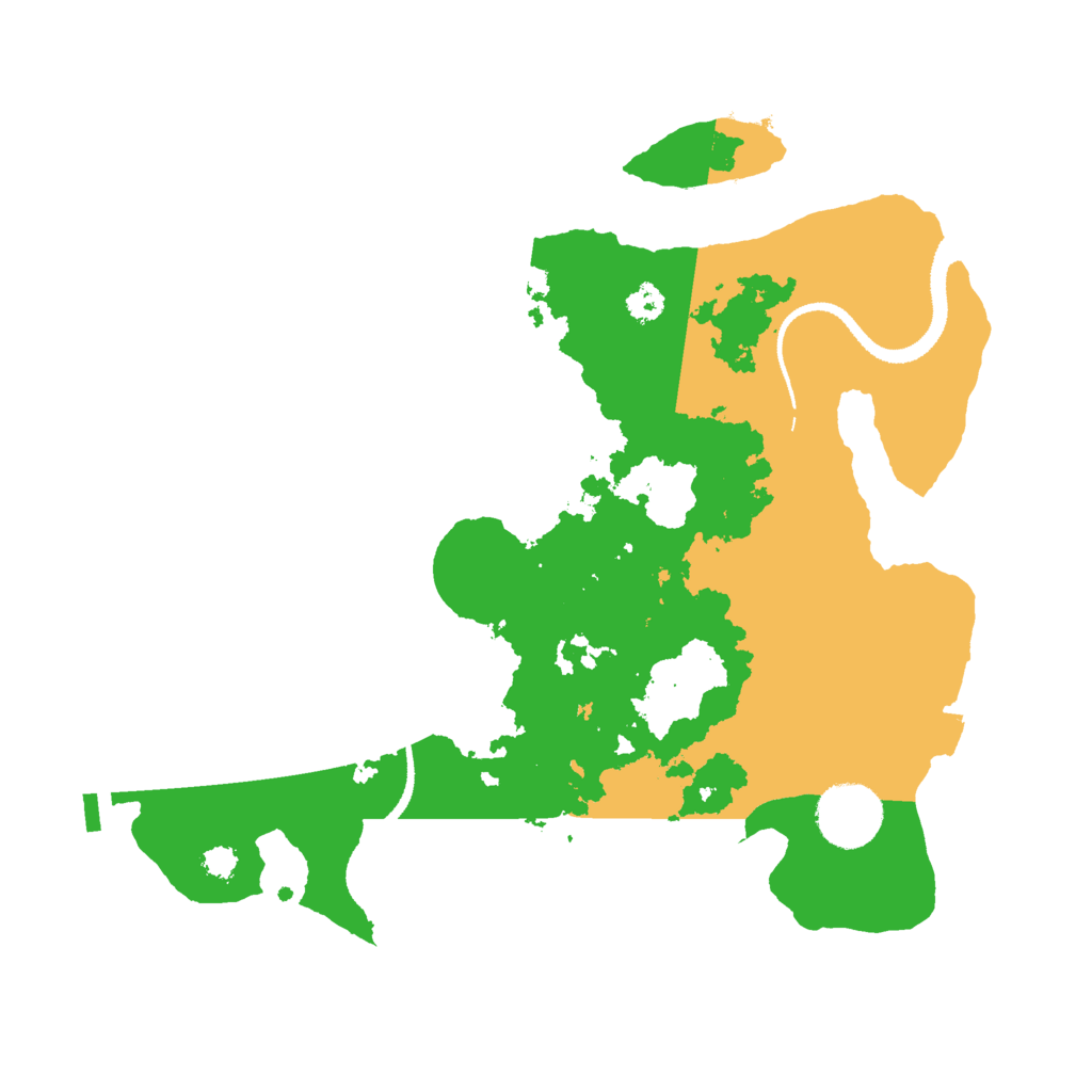 Biome Rust Map: Procedural Map, Size: 3000, Seed: 121553