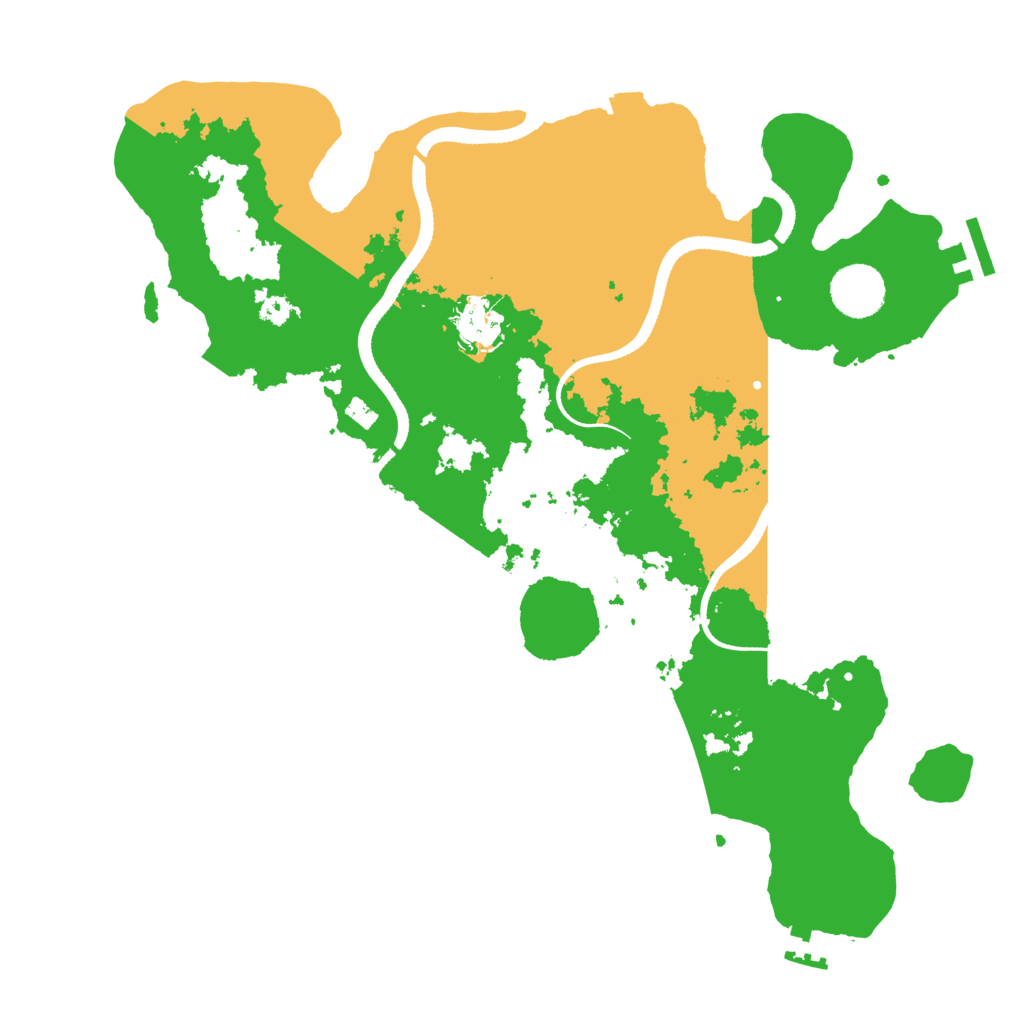 Biome Rust Map: Procedural Map, Size: 3500, Seed: 1155246026