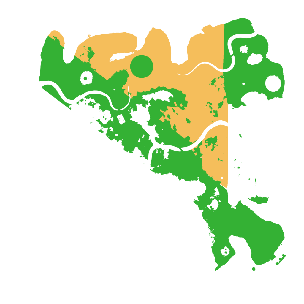 Biome Rust Map: Procedural Map, Size: 3500, Seed: 939439837