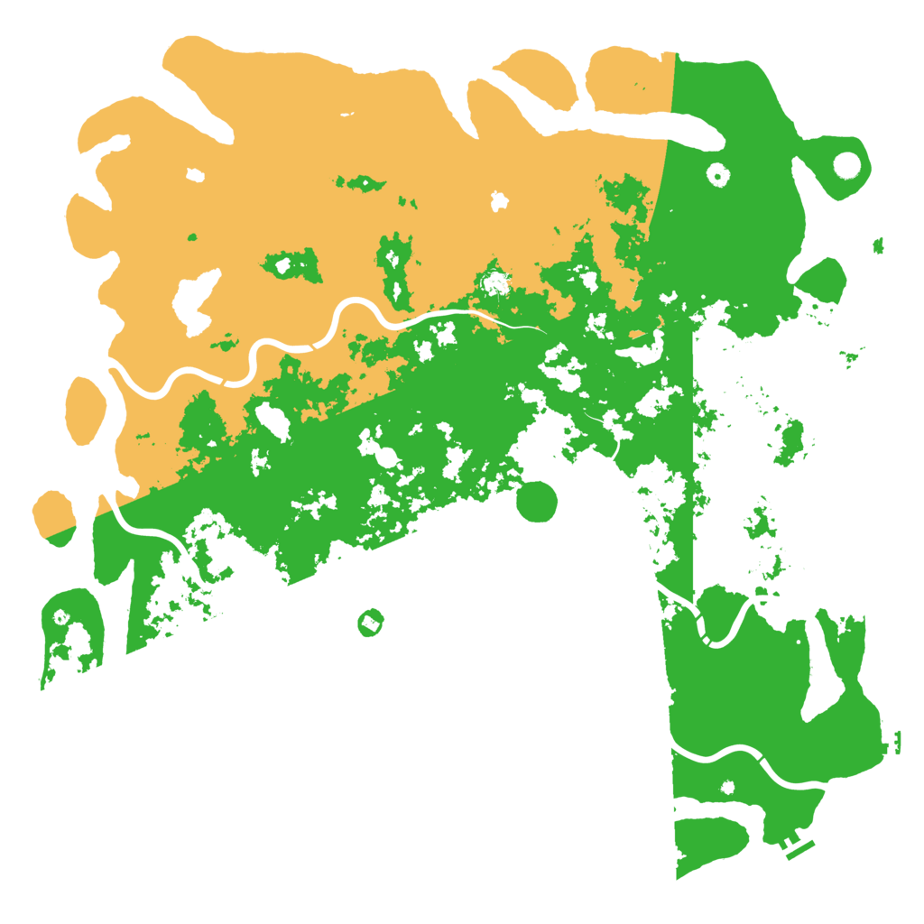 Biome Rust Map: Procedural Map, Size: 6000, Seed: 1110874180