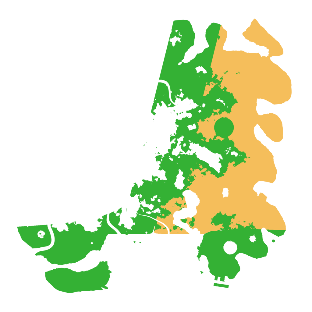Biome Rust Map: Procedural Map, Size: 4200, Seed: 232455663