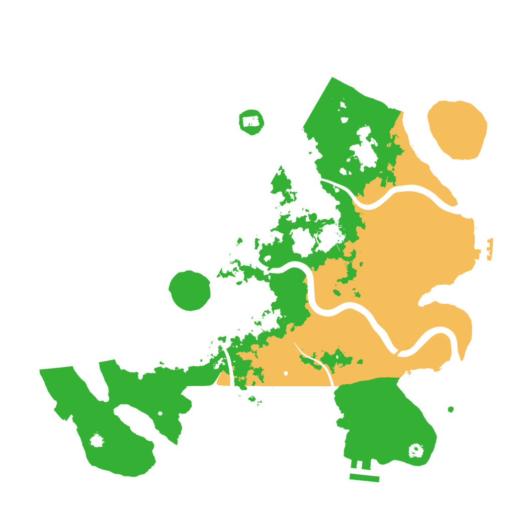 Biome Rust Map: Procedural Map, Size: 3500, Seed: 779593
