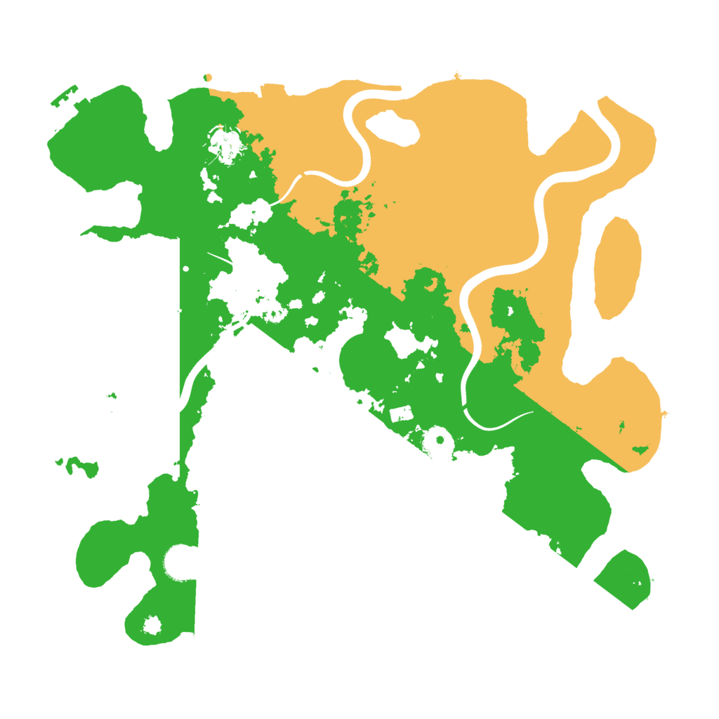 Biome Rust Map: Procedural Map, Size: 3500, Seed: 998376