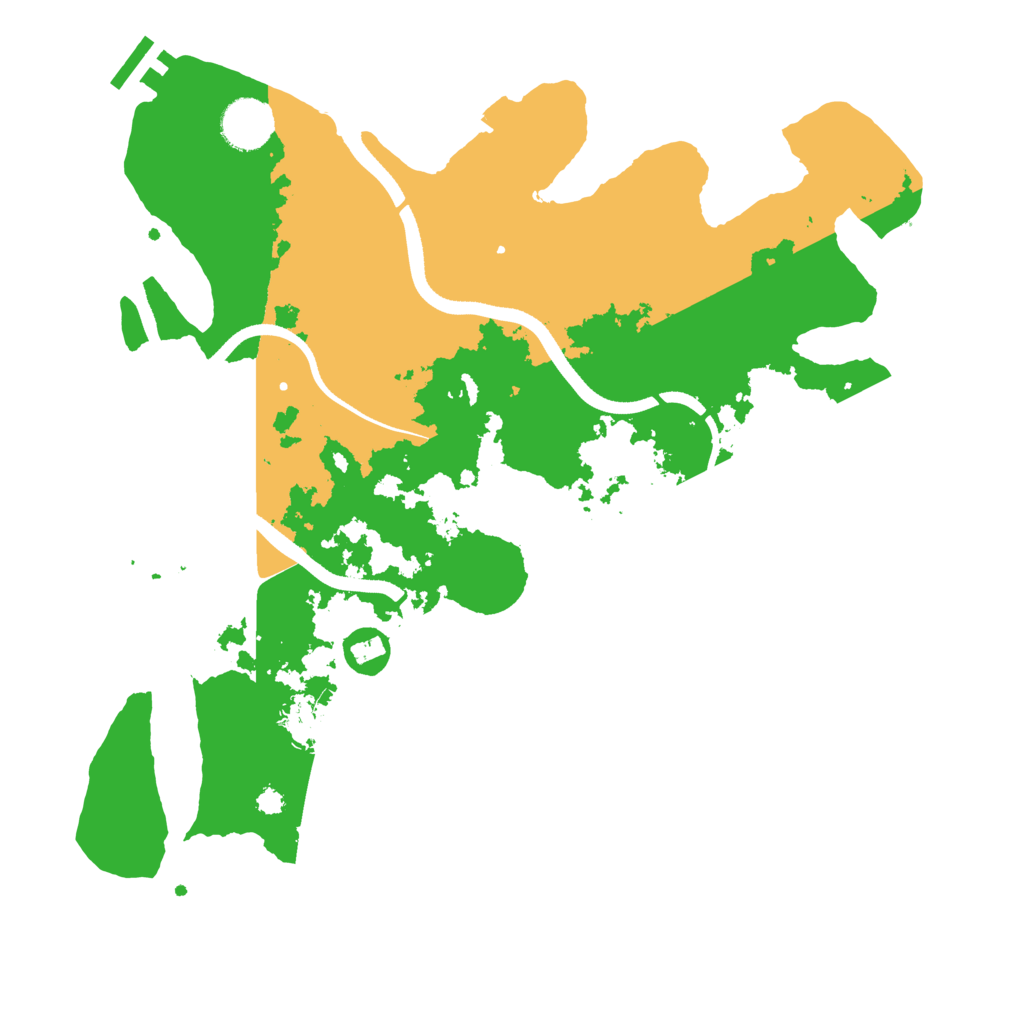 Biome Rust Map: Procedural Map, Size: 3500, Seed: 1674889573