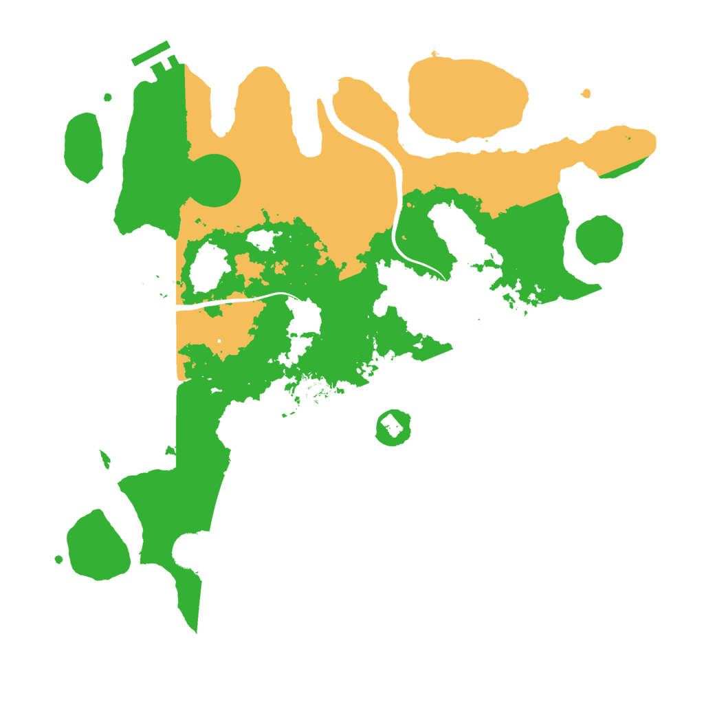 Biome Rust Map: Procedural Map, Size: 3500, Seed: 139609