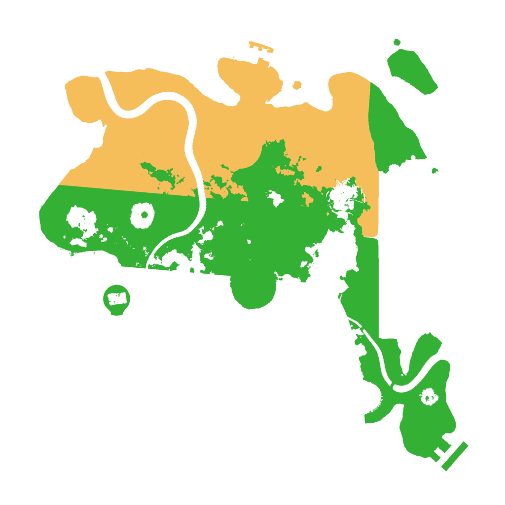 Biome Rust Map: Procedural Map, Size: 3000, Seed: 37722