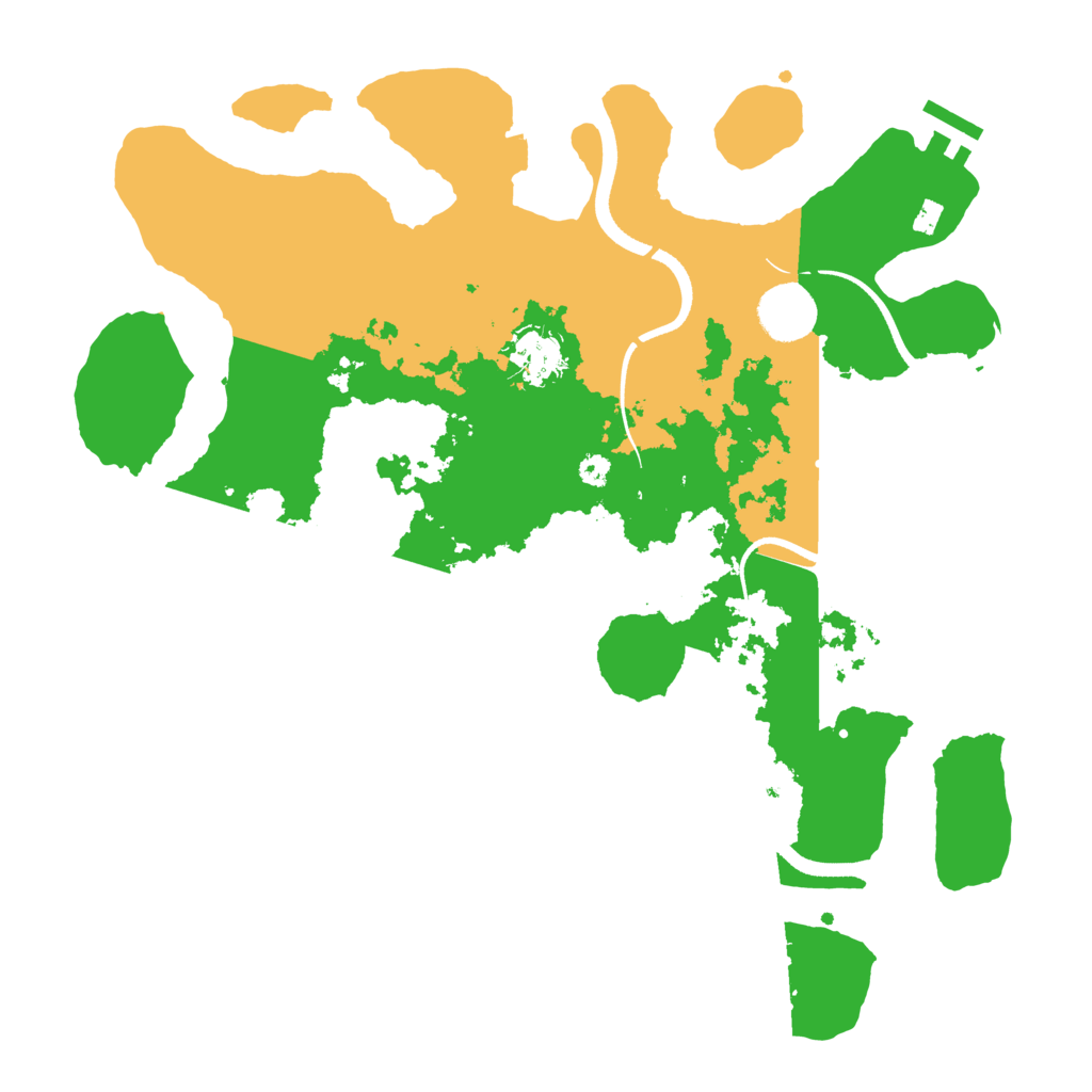 Biome Rust Map: Procedural Map, Size: 3500, Seed: 23122