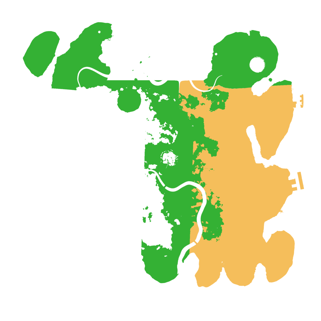 Biome Rust Map: Procedural Map, Size: 3700, Seed: 1732379911