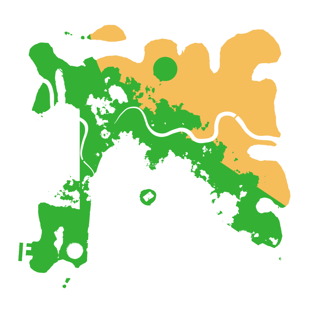 Biome Rust Map: Procedural Map, Size: 3500, Seed: 402947964