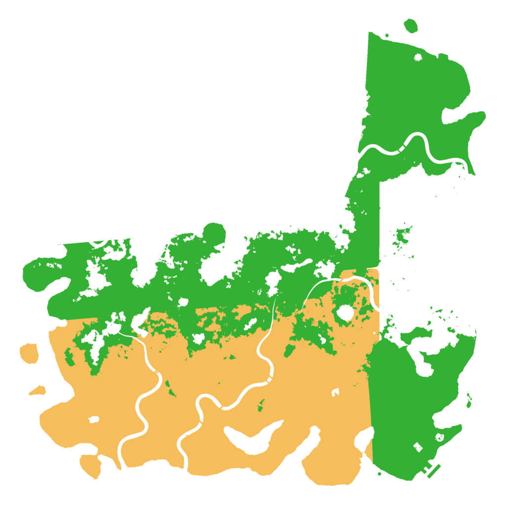 Biome Rust Map: Procedural Map, Size: 6000, Seed: 97679012